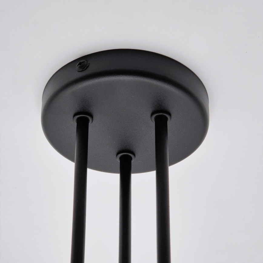 Bevestigde hanglamp MATYLDA 3xE27/60W/230V zwart