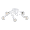 Bevestigde hanglamp MAXIS 5xE27/15W/230V wit