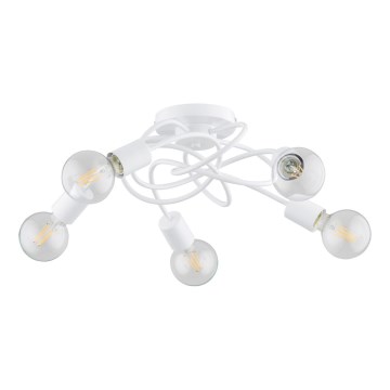 Bevestigde hanglamp MAXIS 5xE27/15W/230V wit