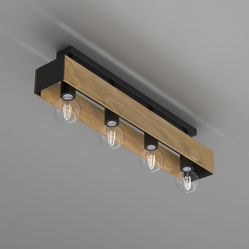 Bevestigde hanglamp MILUZA 4xE27/15W/230V