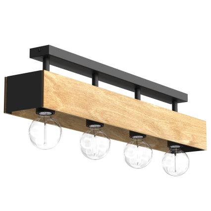 Bevestigde hanglamp MILUZA 4xE27/15W/230V