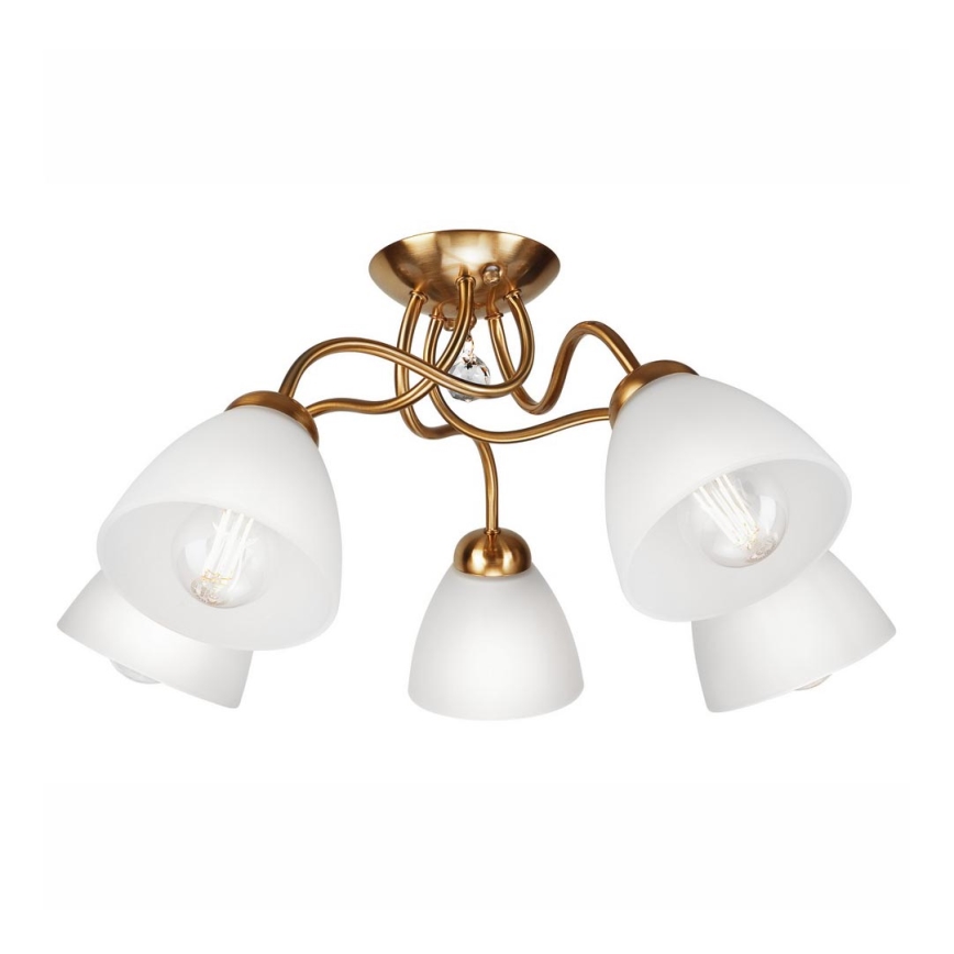 Bevestigde hanglamp MIRANDA 1xE27/60W/230V gold