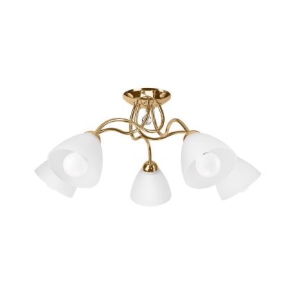 Bevestigde hanglamp MIRANDA 1xE27/60W/230V gold