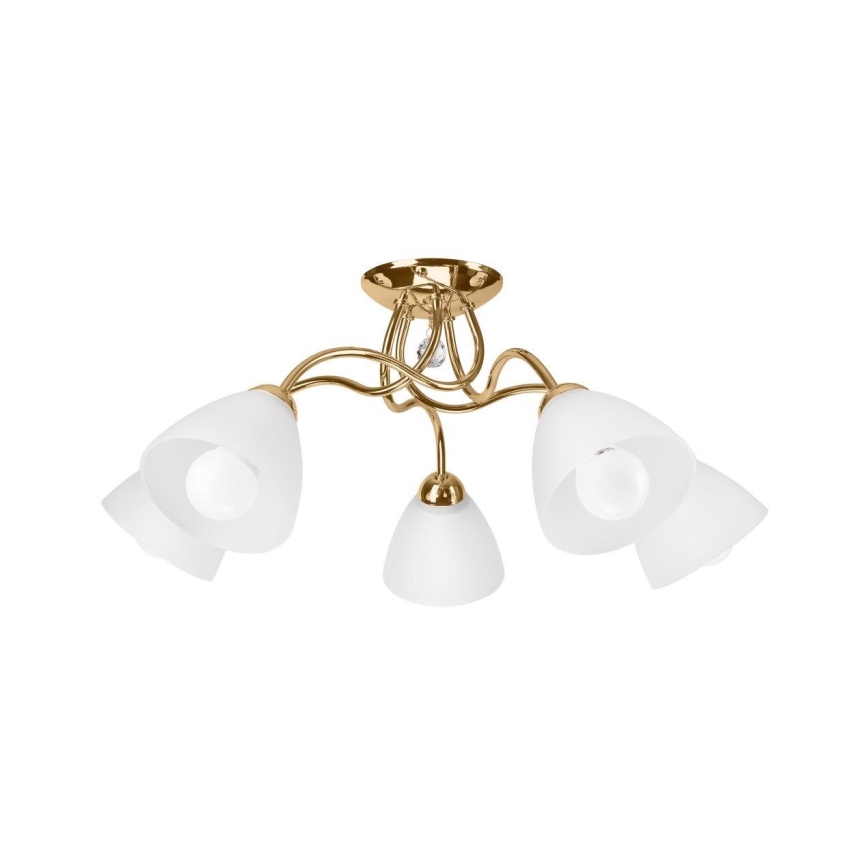 Bevestigde hanglamp MIRANDA 1xE27/60W/230V gold