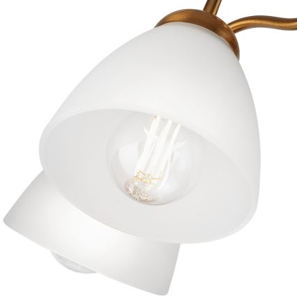 Bevestigde hanglamp MIRANDA 1xE27/60W/230V gold
