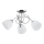 Bevestigde hanglamp MODENA 3xE27/60W/230V glanzend chroom/wit