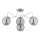 Bevestigde hanglamp OXA 4xE14/10W/230V glanzend chroom