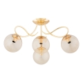 Bevestigde hanglamp OXA 4xE14/10W/230V goud