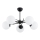 Bevestigde hanglamp PRIMERY 5xE14/10W/230V zwart