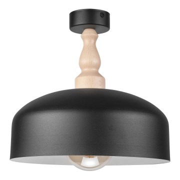 Bevestigde hanglamp RINA 1xE27/15W/230V zwart/beuken