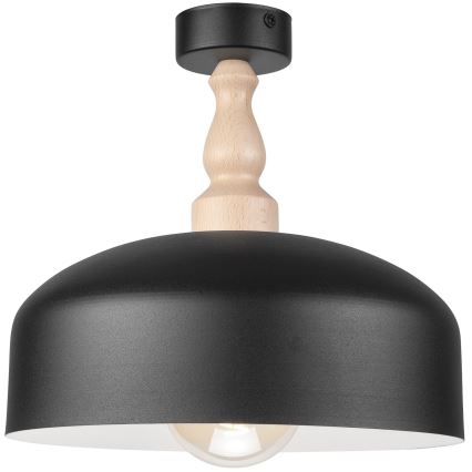 Bevestigde hanglamp RINA 1xE27/15W/230V zwart/beuken