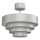Bevestigde hanglamp RINGS 1xE27/15W/230V glanzend chroom