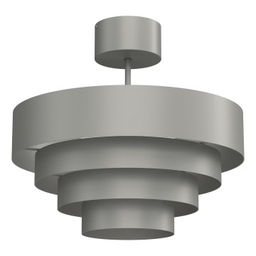 Bevestigde hanglamp RINGS 1xE27/15W/230V grijs