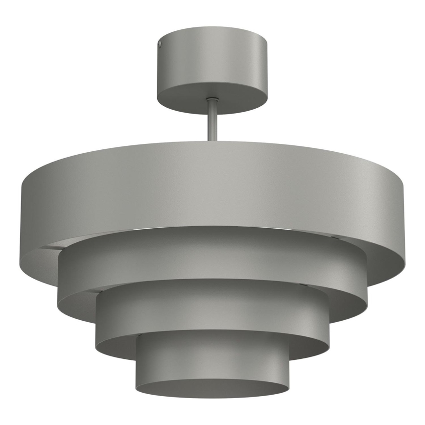 Bevestigde hanglamp RINGS 1xE27/15W/230V grijs