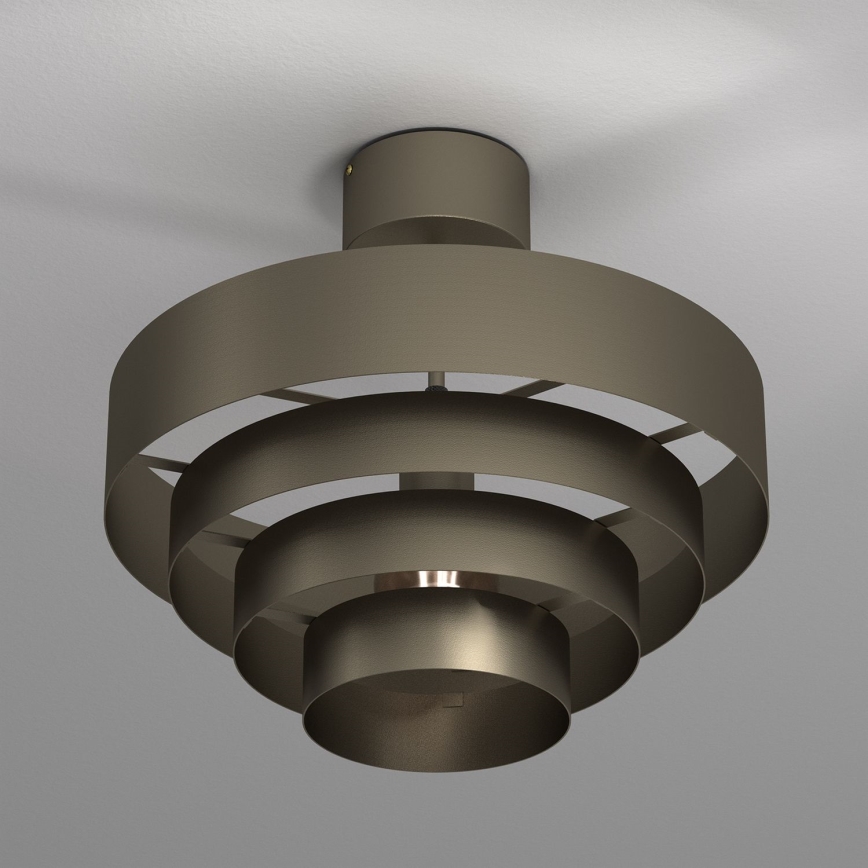 Bevestigde hanglamp RINGS 1xE27/15W/230V messing