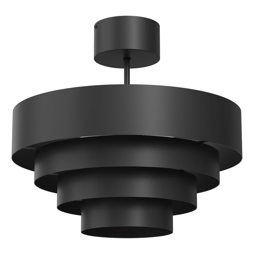 Bevestigde hanglamp RINGS 1xE27/15W/230V zwart