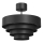 Bevestigde hanglamp RINGS 1xE27/15W/230V zwart