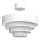 Bevestigde hanglamp RINGS 2xE27/15W/230V wit