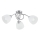 Bevestigde hanglamp SEYLA 3xE27/60W/230V glanzend chroom/wit