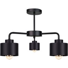 Bevestigde hanglamp SIMPLY BLACK 3xE27/60W/230V