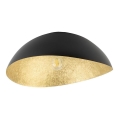 Bevestigde hanglamp SOLARIS 1xE27/60W/230V diameter 33 cm zwart/goud