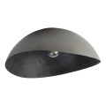 Bevestigde hanglamp SOLARIS 1xE27/60W/230V diameter 48 cm zilver/zwart