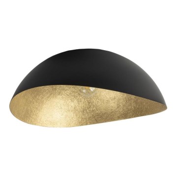 Bevestigde hanglamp SOLARIS 1xE27/60W/230V diameter 48 cm zwart/goud