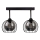 Bevestigde hanglamp SOLO BLACK 2xE27/60W/230V