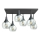 Bevestigde hanglamp SOMA 6xE27/60W/230V zwart/doorzichtig