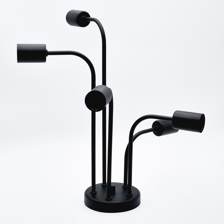 Bevestigde hanglamp TRINITY 5xE27/15W/230V zwart