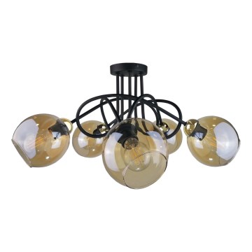 Bevestigde hanglamp VENUS GOLD 5xE27/60W/230V