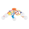 Bevestigde hanglamp voor kinderen BOSTON 5xE27/15W/230V kleurrijk