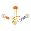 Bevestigde hanglamp voor kinderen WINGO 3xE27/15W/230V kleurrijk
