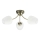Bevestigde hanglamp ZINA 3xE27/40W/230V messing/wit