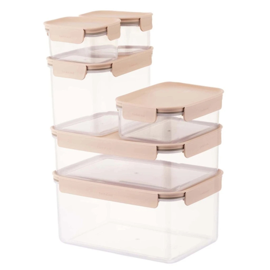 Bewaardoos CLASSIC PLUS 0,86 l roze/doorzichtig