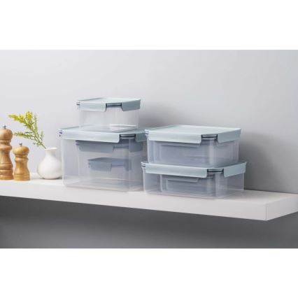 Bewaardoos voor levensmiddelen CLASSIC PLUS 0,86 l blauw/transparant