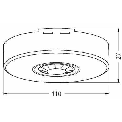 Bewegingsmelder voor buiten 360x120° wit IP65