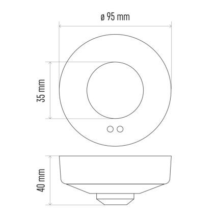 Bewegingssensor microgolven MW B 360° 1200W/230V wit