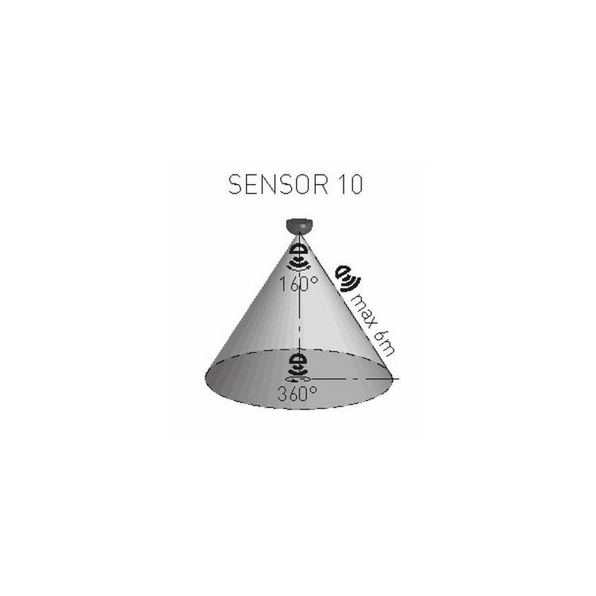 Bewegingssensor PIR 1200W/230V