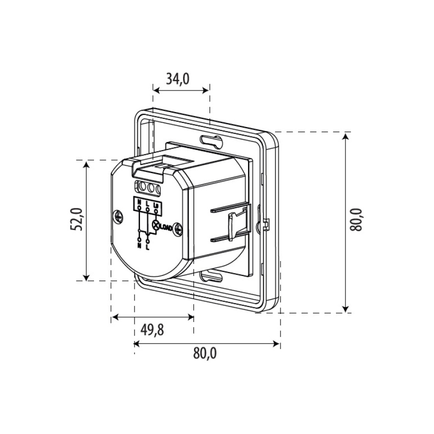 Bewegingssensor SENSOR 1200W wit