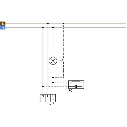 Bewegingssensor voor buiten LC-CLICK 140° IP44 zwart