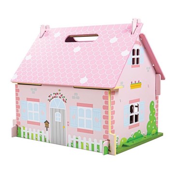 Bigjigs Toys - Draagbaar houten poppenhuis