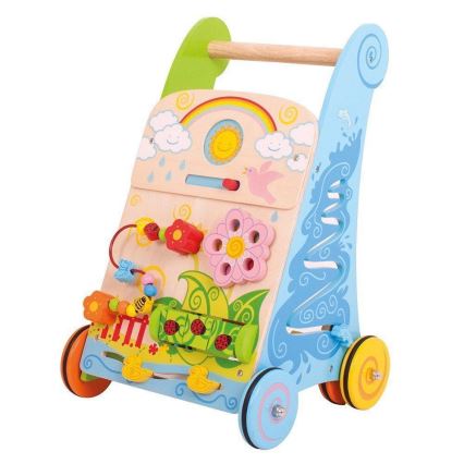 Bigjigs Toys - Houten actieve rollator garden