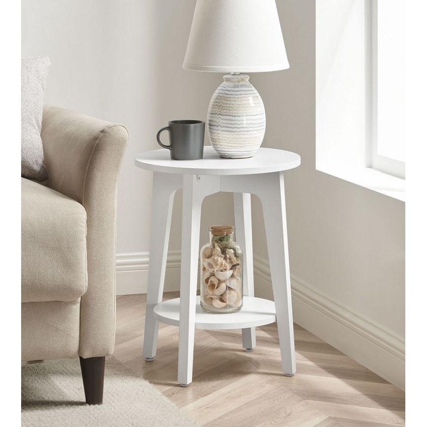 Bijzettafel KAEL wit