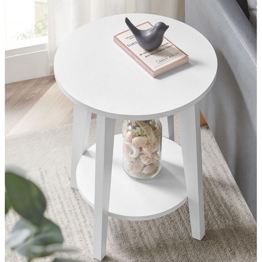 Bijzettafel KAEL wit