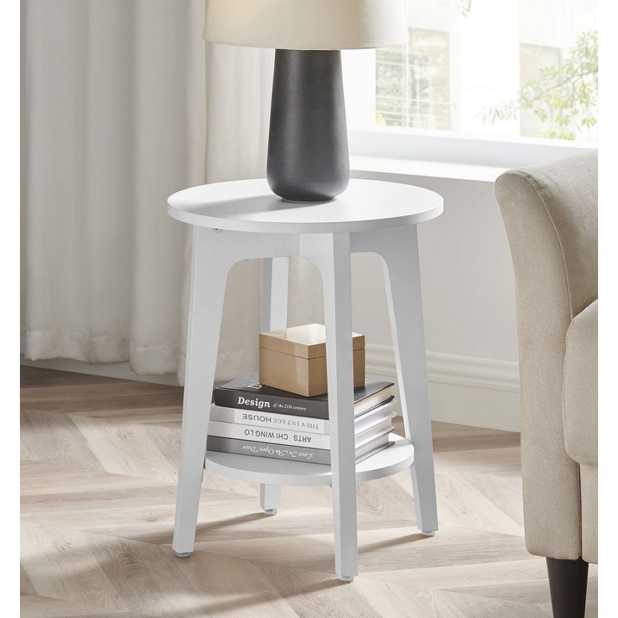 Bijzettafel KAEL wit