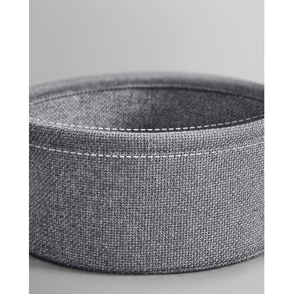 Bijzettafel met geïntegreerde stopcontacten en USB-poorten NOIRA 45 cm grijs/zwart