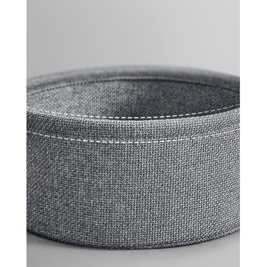 Bijzettafel met geïntegreerde stopcontacten en USB-poorten NOIRA 45 cm grijs/zwart