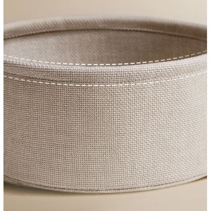 Bijzettafel NOIRA met ingebouwde lades en USB-poorten, 45 cm, beige/wit