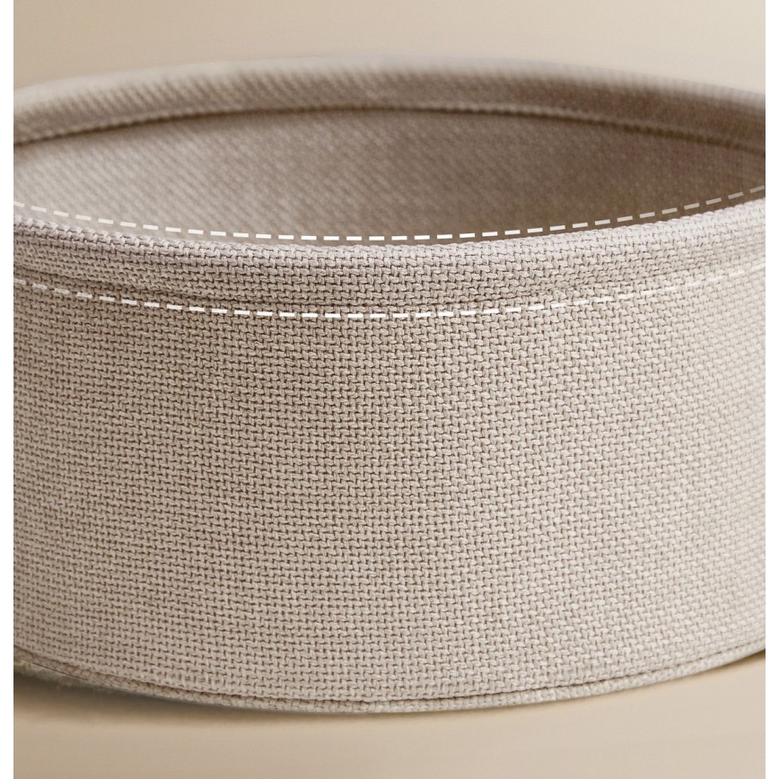 Bijzettafel NOIRA met ingebouwde lades en USB-poorten, 45 cm, beige/wit